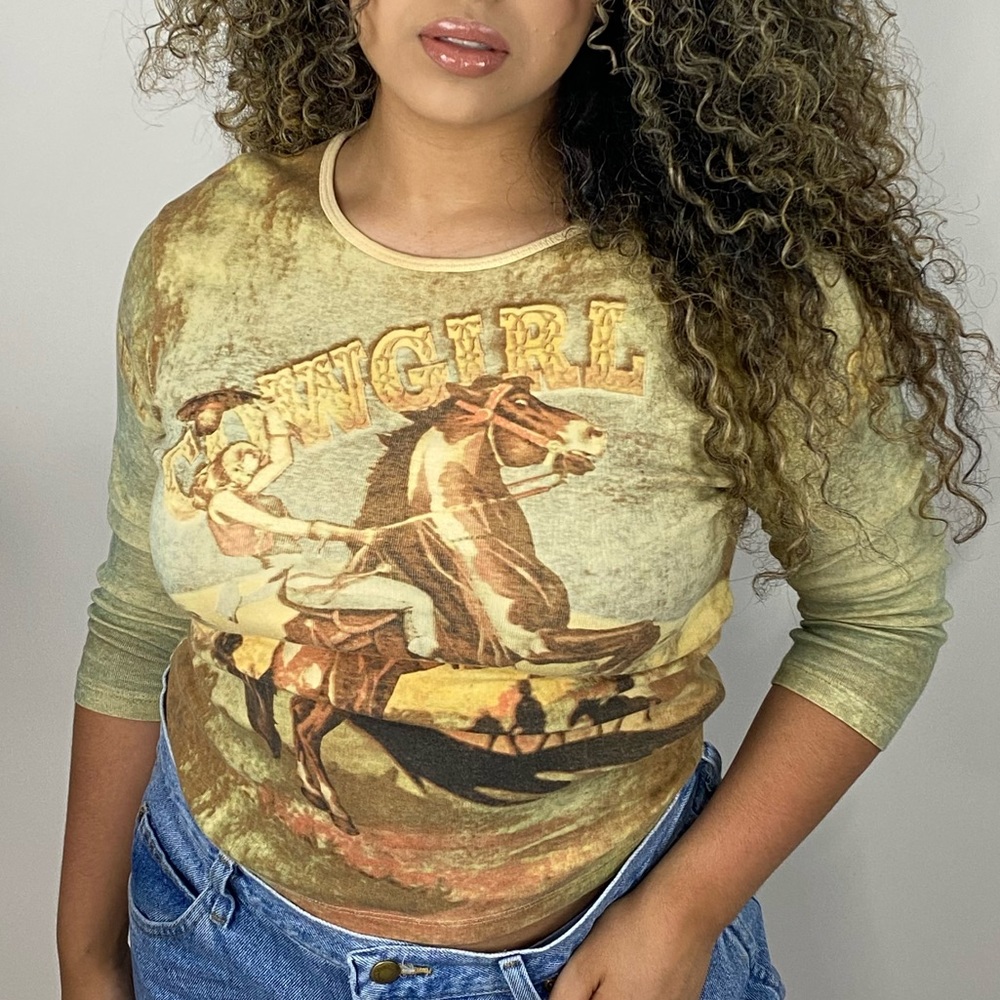 Y2k cowgirl top